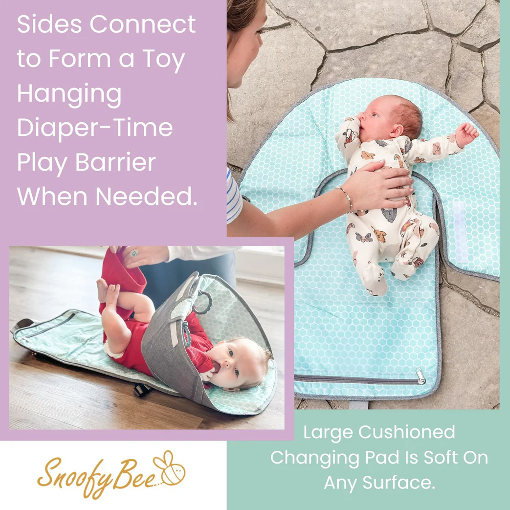 3-In-1 Diaper Clutch (Changing Station, and Clean-Hands Barrier)