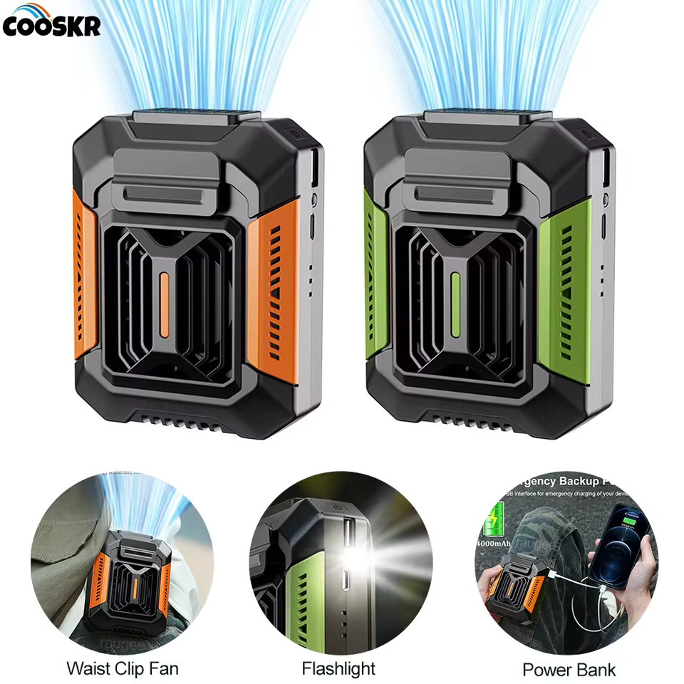 Portable Waist Clip Fan with Powerbank (5000mAh)