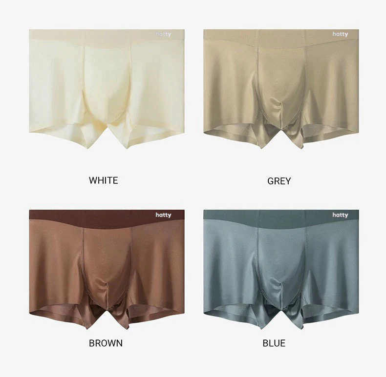 High Quality-Men's Elegant Ice Silk Underwear (Mulberry Silk Antimicrobial)