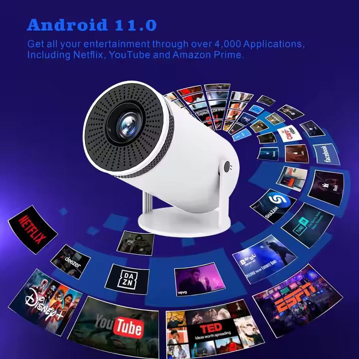 Smart Home Cinema Outdoor Indoor Projector 4k Android